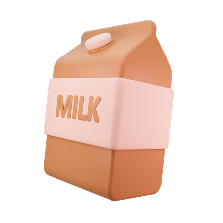 Paquet de lait  3D Icon