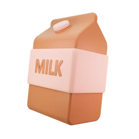 Paquet de lait  3D Icon