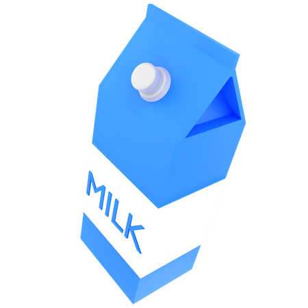 Paquet de lait  3D Icon