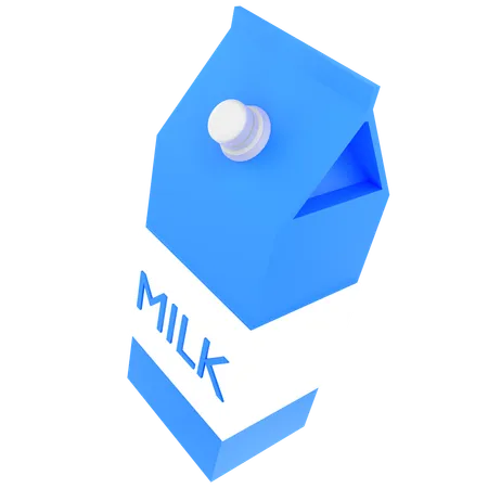 Paquet de lait  3D Icon