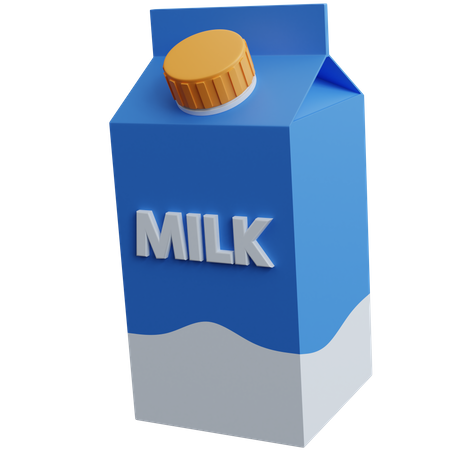 Paquet de lait  3D Icon