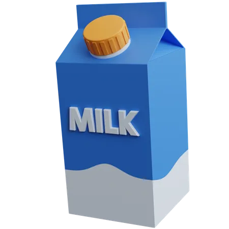 Paquet de lait  3D Icon