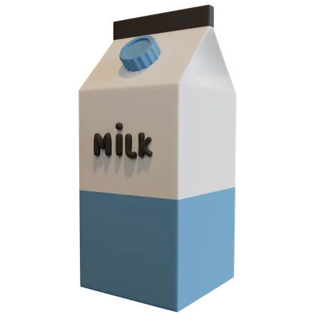 Paquet de lait  3D Icon