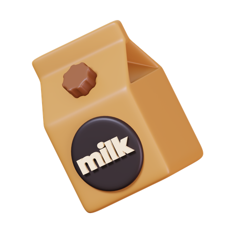 Paquet de lait  3D Icon