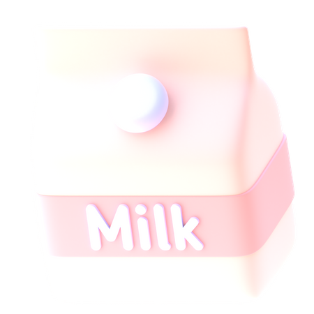 Paquet de lait  3D Icon