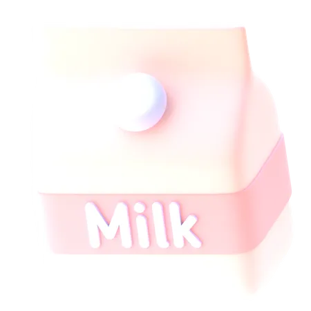 Paquet de lait  3D Icon