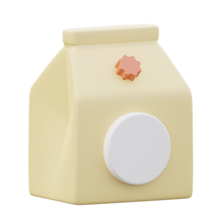 Paquet de lait  3D Icon