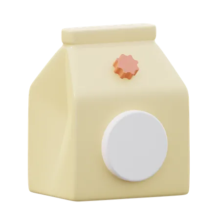 Paquet de lait  3D Icon