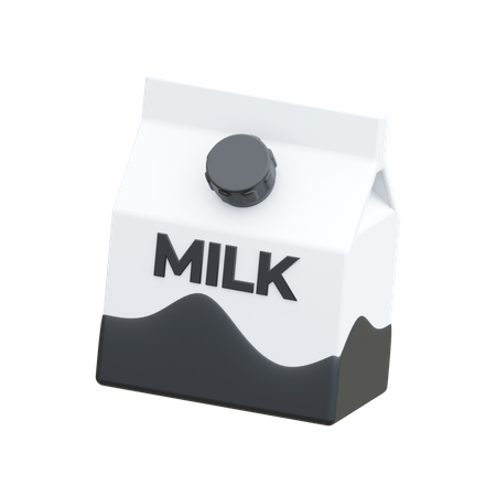 Paquet de lait  3D Icon