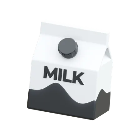 Paquet de lait  3D Icon