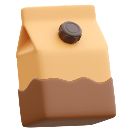 Paquet de lait  3D Icon