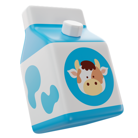 Paquet de lait  3D Icon