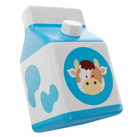 Paquet de lait  3D Icon