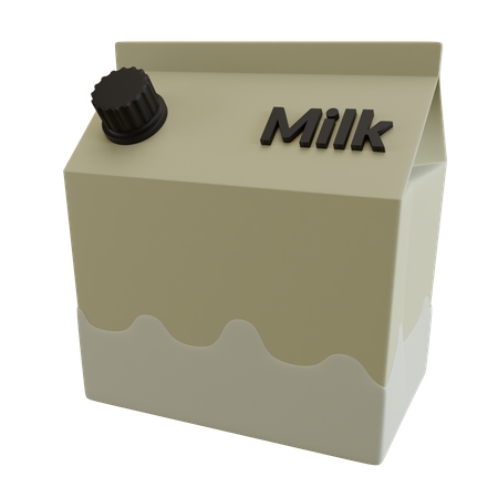 Paquet de lait  3D Icon