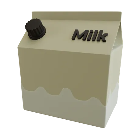 Paquet de lait  3D Icon