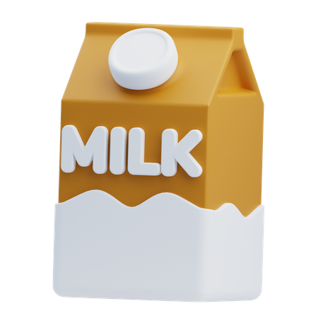 Paquet de lait  3D Icon