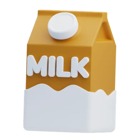 Paquet de lait  3D Icon