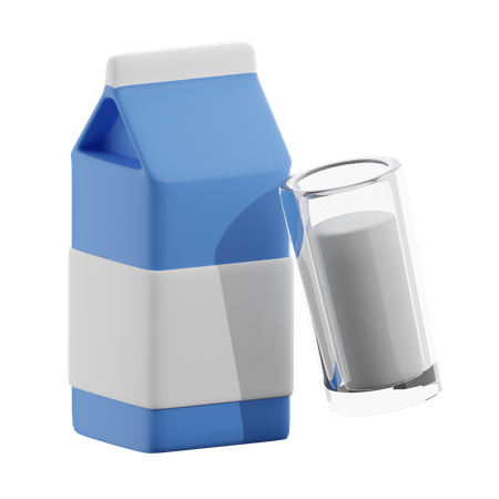 Paquet de lait  3D Icon