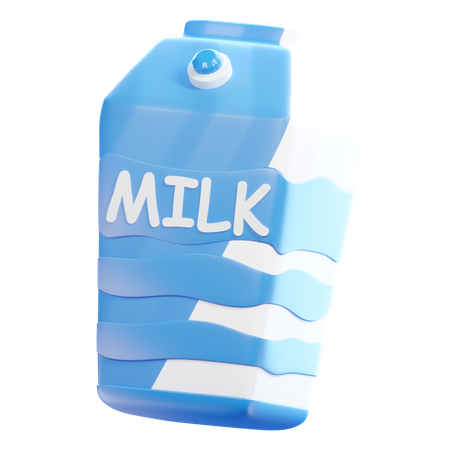 Paquet de lait  3D Icon