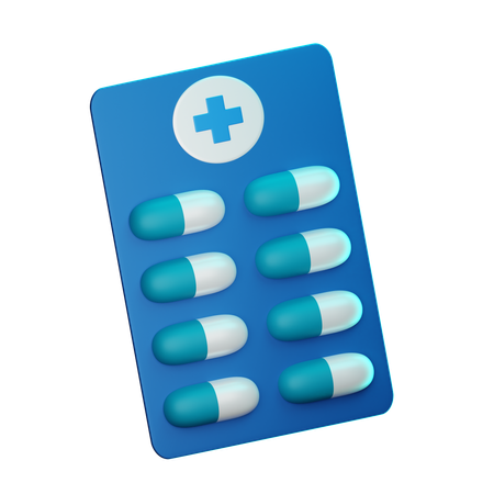 Paquet de médicaments  3D Icon