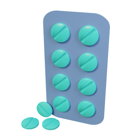 Paquet de médicaments  3D Icon
