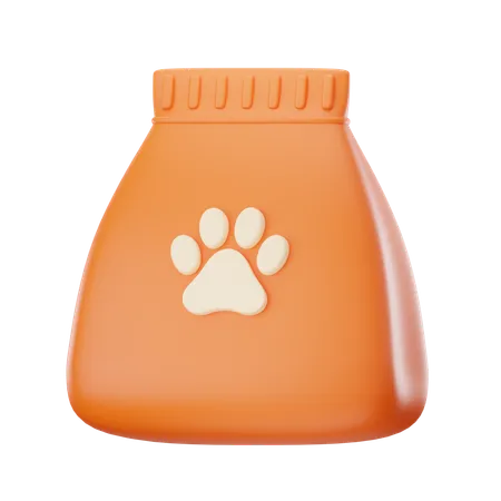 Paquet de nourriture pour animaux de compagnie  3D Icon