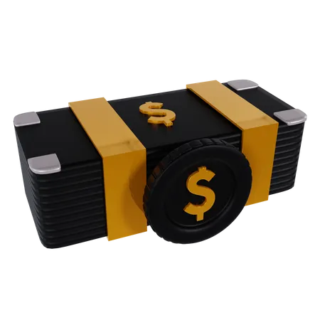 Paquet de dollars  3D Icon