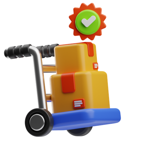 Chariot à colis  3D Icon