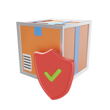 Protection des colis  3D Illustration