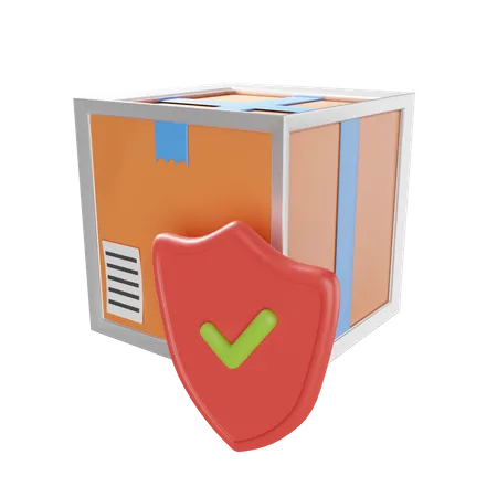 Protection des colis  3D Illustration