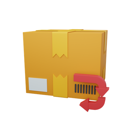 Paquete de caja de devolución  3D Illustration