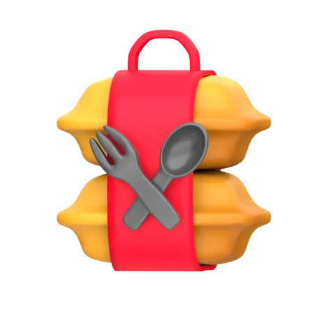 Paquete de comida  3D Icon