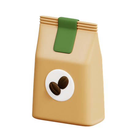 Paquete de cafe  3D Icon