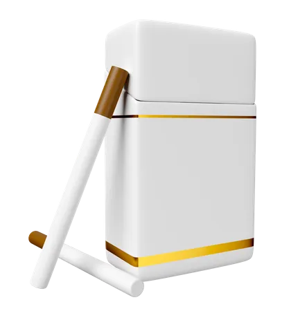 Paquete De Cigarrillos Cerrado 3 D Aislado Ilustracion De Render 3 D 3D Icon