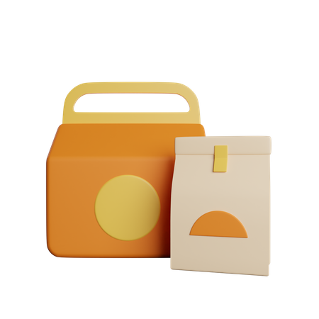 Paquete de comida  3D Icon