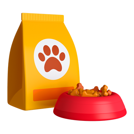 Paquete de comida para mascotas  3D Icon