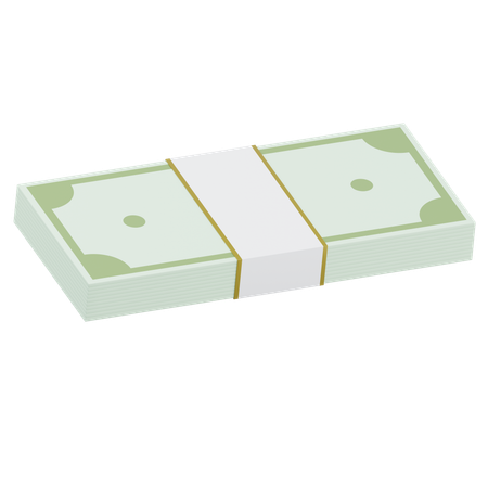 Paquete de dinero  3D Icon