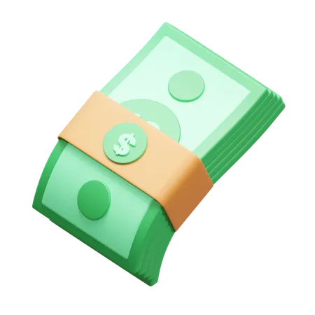 Paquete de dinero  3D Icon