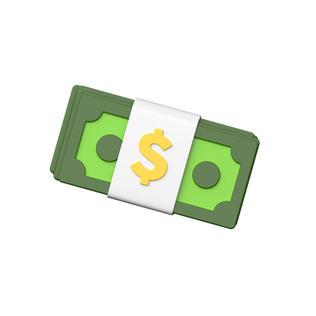 Paquete de dinero  3D Icon