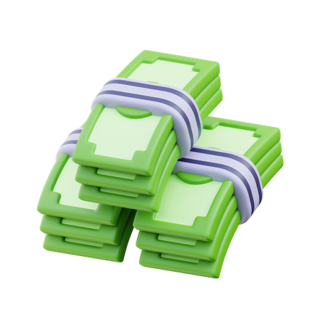 Paquete de dinero  3D Icon