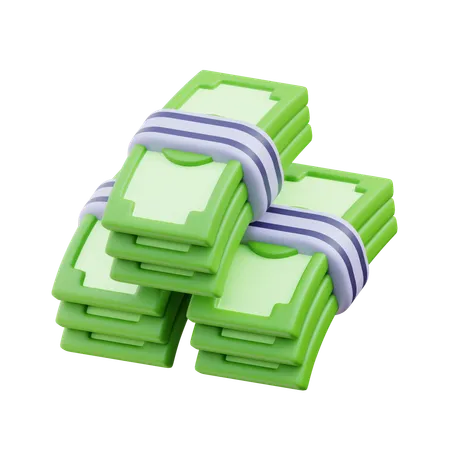 Paquete de dinero  3D Icon