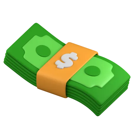 Dinero empaquetado  3D Icon