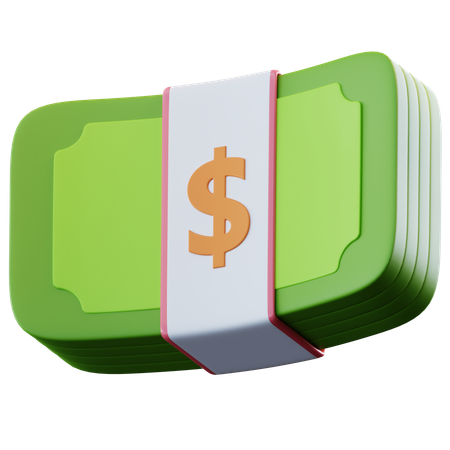 Paquete de dinero  3D Icon