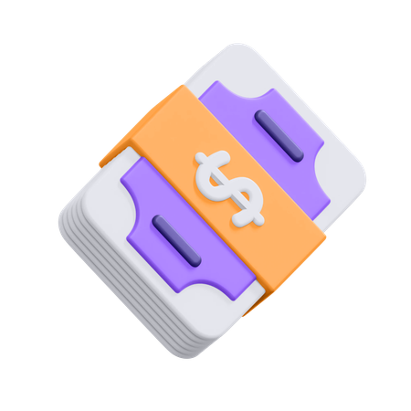 Paquete de dinero  3D Icon