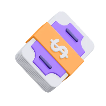 Paquete de dinero  3D Icon