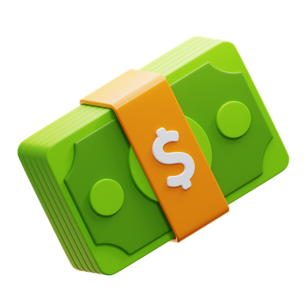 Paquete de dinero  3D Icon