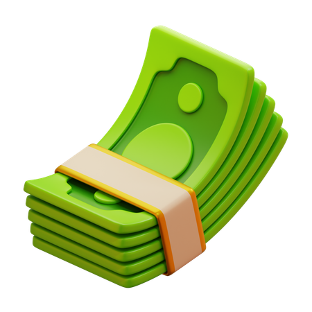 Paquete de dinero  3D Icon