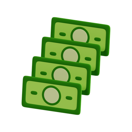 Paquete de dinero  3D Icon