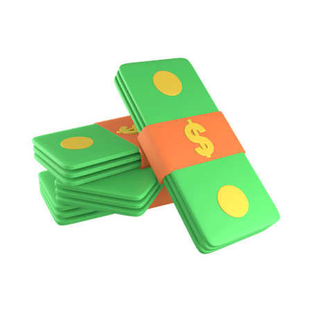 Paquete de dinero  3D Illustration