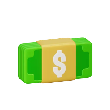 Paquete de dinero  3D Icon